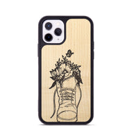 iPhone 11 Pro Wood+Resin Phone Case - Wildflower Walk - Maple (Curated)