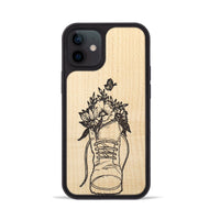 iPhone 12 Wood+Resin Phone Case - Wildflower Walk - Maple (Curated)