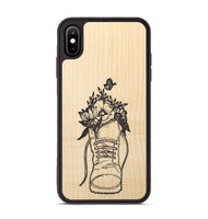 iPhone Xs Max Wood+Resin Phone Case - Wildflower Walk - Maple (Curated)