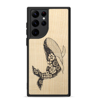 Galaxy S22 Ultra Wood+Resin Phone Case - Growth - Maple (Curated)
