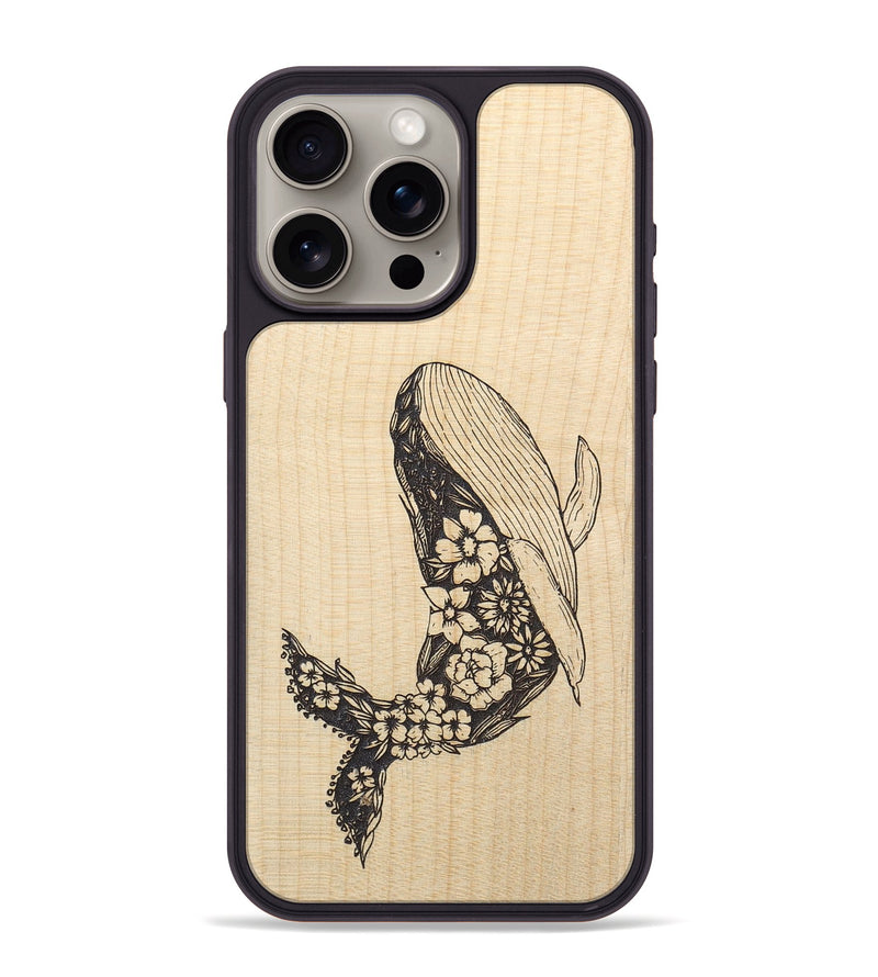 iPhone 15 Pro Max Wood+Resin Phone Case - Growth - Maple (Curated)