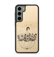 Galaxy S23 Plus Wood+Resin Phone Case - No Rain No Flowers - Maple (Curated)