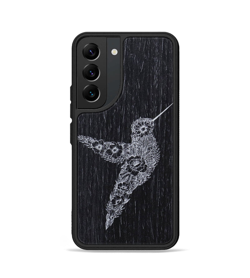 Galaxy S22 Wood+Resin Phone Case - Hover In The Moment - Ebony (Curated)