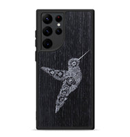 Galaxy S22 Ultra Wood+Resin Phone Case - Hover In The Moment - Ebony (Curated)