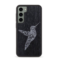 Galaxy S23 Plus Wood+Resin Phone Case - Hover In The Moment - Ebony (Curated)