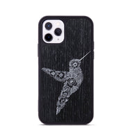 iPhone 11 Pro Wood+Resin Phone Case - Hover In The Moment - Ebony (Curated)