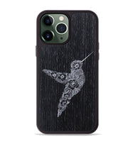 iPhone 13 Pro Max Wood+Resin Phone Case - Hover In The Moment - Ebony (Curated)