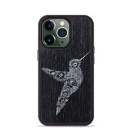 iPhone 13 Pro Wood+Resin Phone Case - Hover In The Moment - Ebony (Curated)
