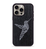 iPhone 15 Pro Max Wood+Resin Phone Case - Hover In The Moment - Ebony (Curated)