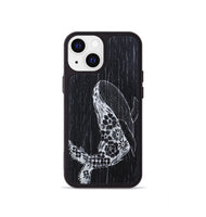 iPhone 13 mini Wood+Resin Phone Case - Growth - Ebony (Curated)