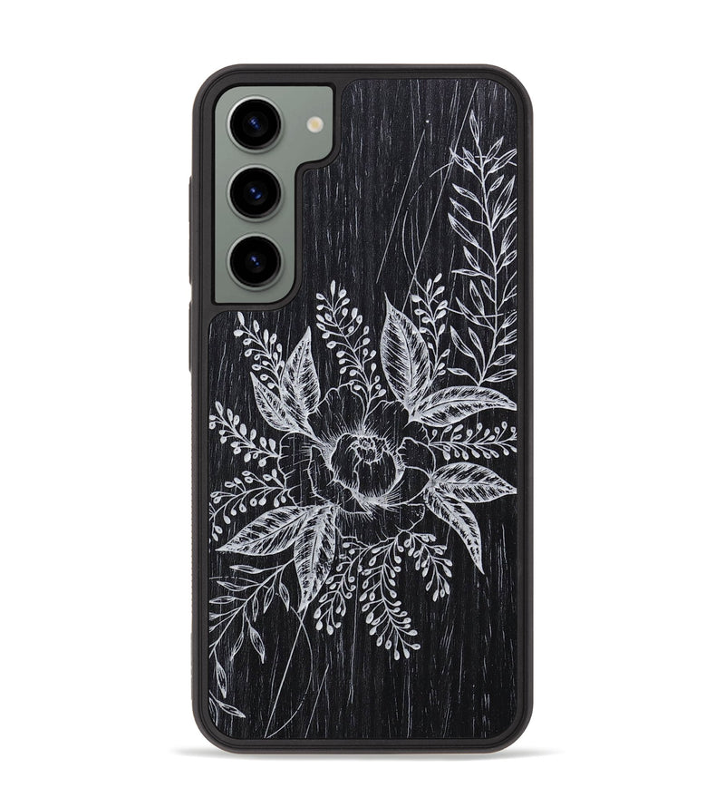 Galaxy S23 Plus Wood+Resin Phone Case - Hope - Ebony (Curated)