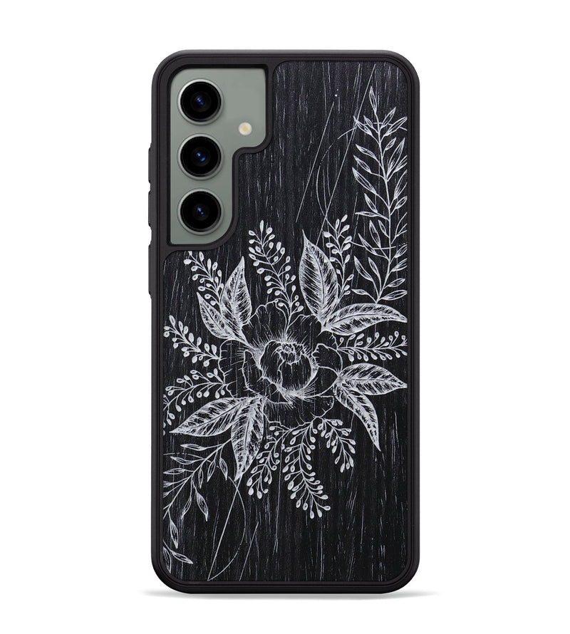 Galaxy S24 Plus Wood+Resin Phone Case - Hope - Ebony (Curated)
