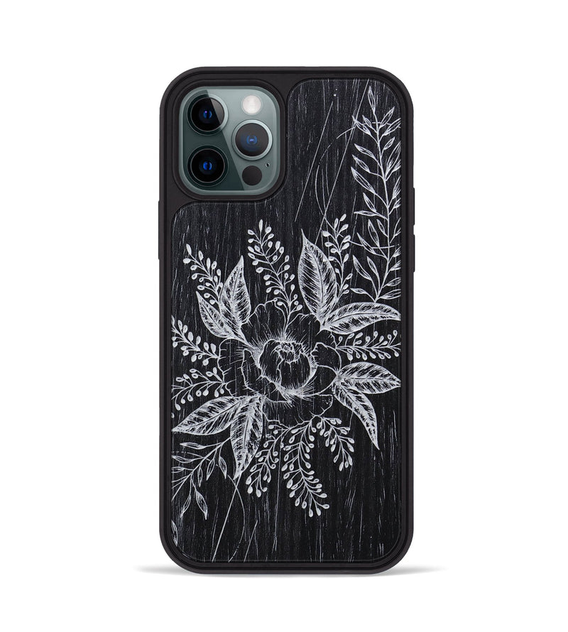 iPhone 12 Pro Wood+Resin Phone Case - Hope - Ebony (Curated)