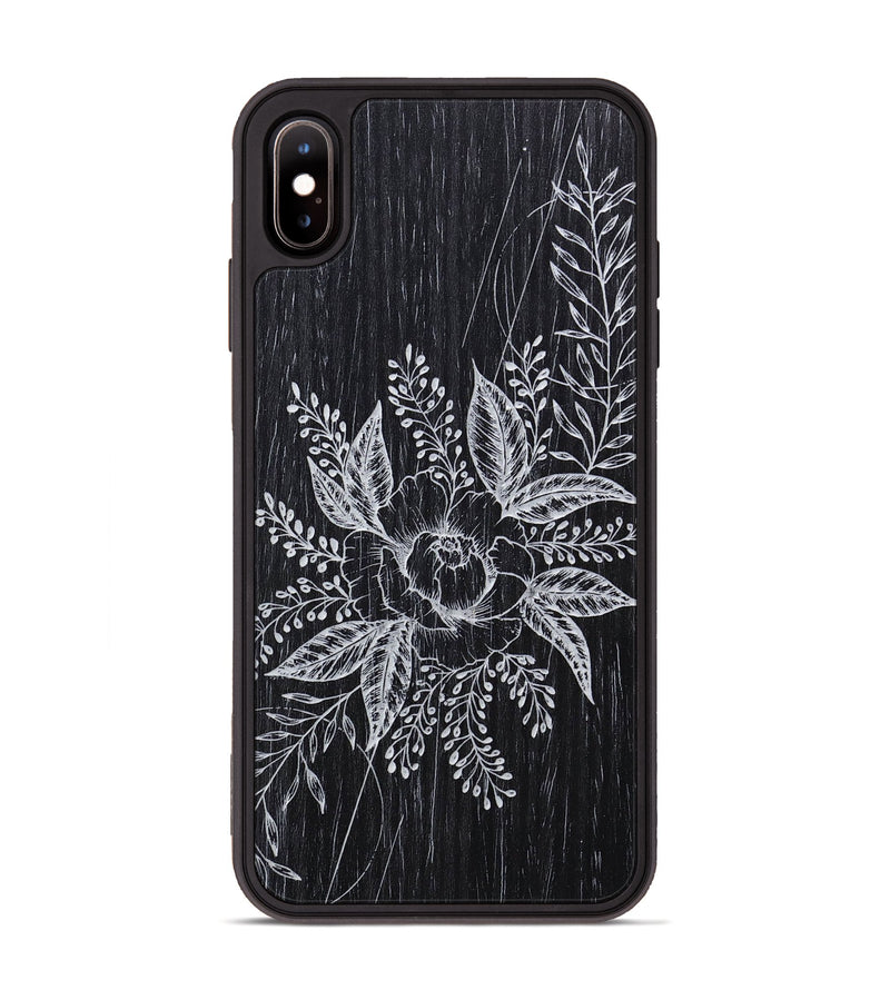 iPhone Xs Max Wood+Resin Phone Case - Hope - Ebony (Curated)