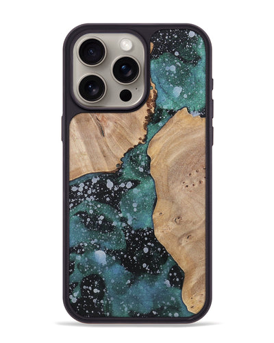 iPhone 15 Pro Max Wood+Resin Phone Case - Allie (Cosmos, 700049)