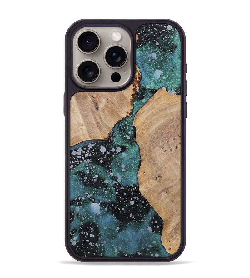 iPhone 15 Pro Max Wood+Resin Phone Case - Allie (Cosmos, 700049)