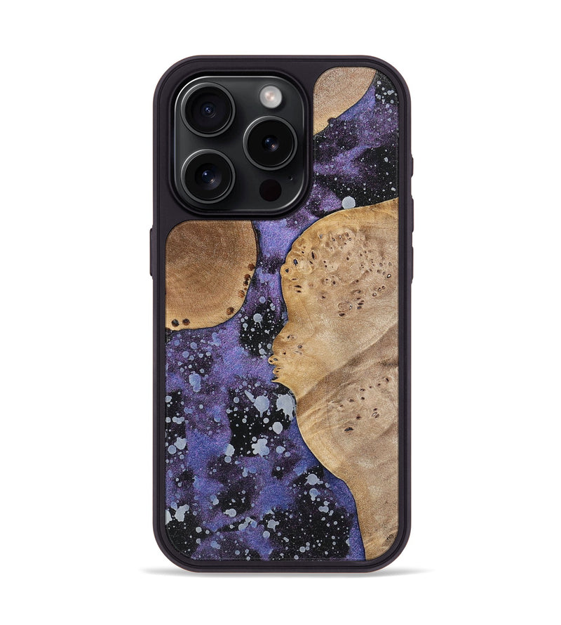 iPhone 15 Pro Wood+Resin Phone Case - Abraham (Cosmos, 700056)