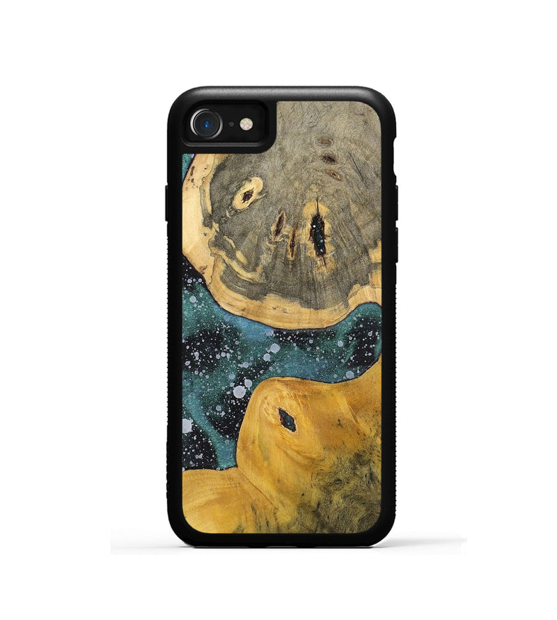 iPhone SE Wood+Resin Phone Case - Jean (Cosmos, 700057)