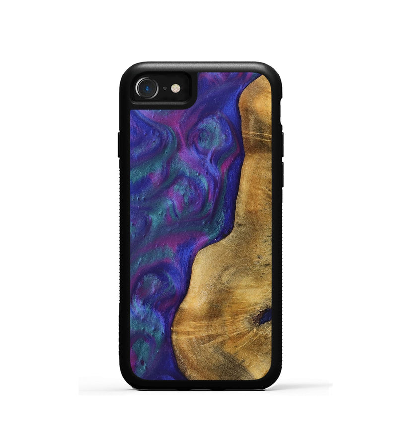 iPhone SE Wood+Resin Phone Case - Kali (Purple, 700081)