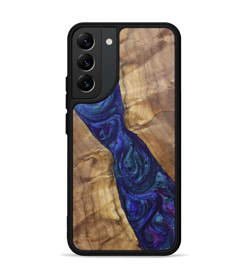 Galaxy S22 Plus Wood+Resin Phone Case - Ronnie (Purple, 700086)