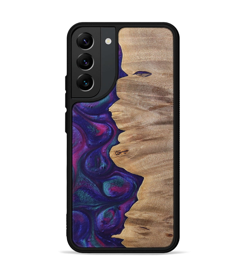 Galaxy S22 Plus Wood+Resin Phone Case - Lucille (Purple, 700089)
