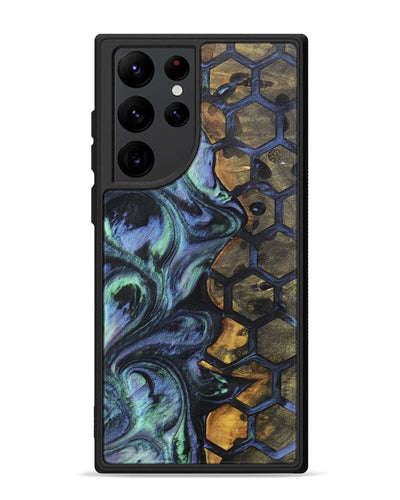 Galaxy S22 Ultra Wood+Resin Phone Case - Edmund (Pattern, 700163)