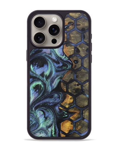 iPhone 15 Pro Max Wood+Resin Phone Case - Edmund (Pattern, 700163)