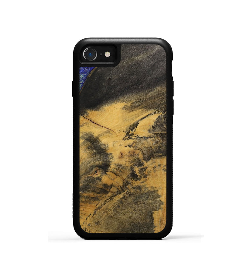 iPhone SE Wood+Resin Phone Case - Ernestine (Wood Burl, 700499)