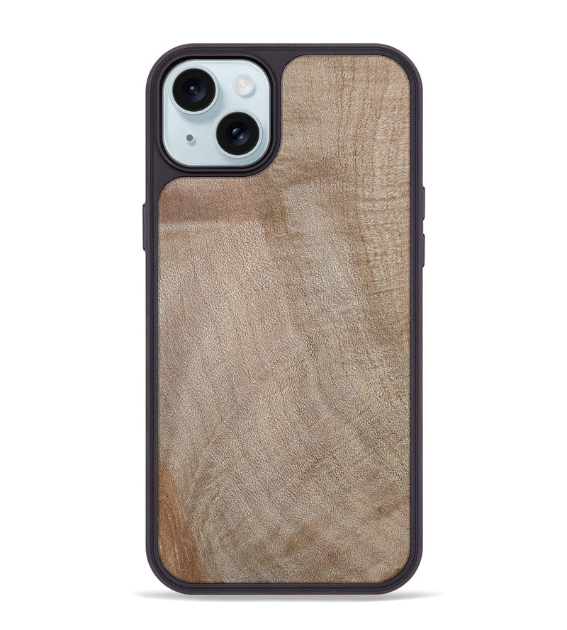 iPhone 15 Plus Wood+Resin Phone Case - Jacquelyn (Wood Burl, 700503)
