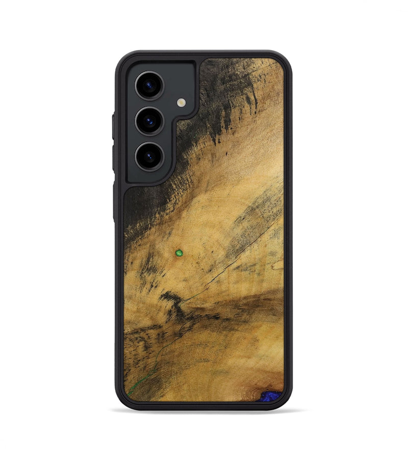 Galaxy S24 Wood+Resin Phone Case - Tricia (Wood Burl, 700508)
