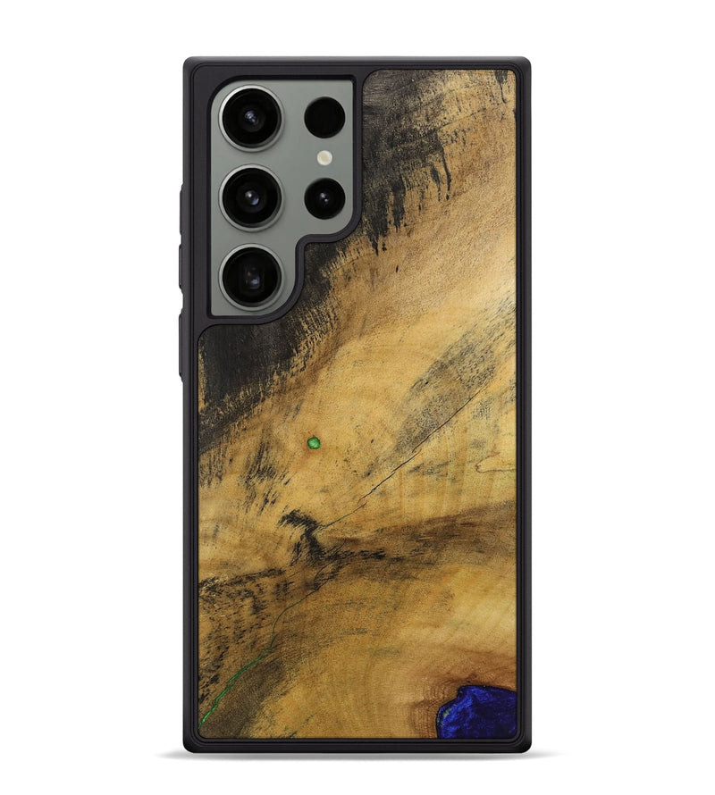 Galaxy S24 Ultra Wood+Resin Phone Case - Tricia (Wood Burl, 700508)