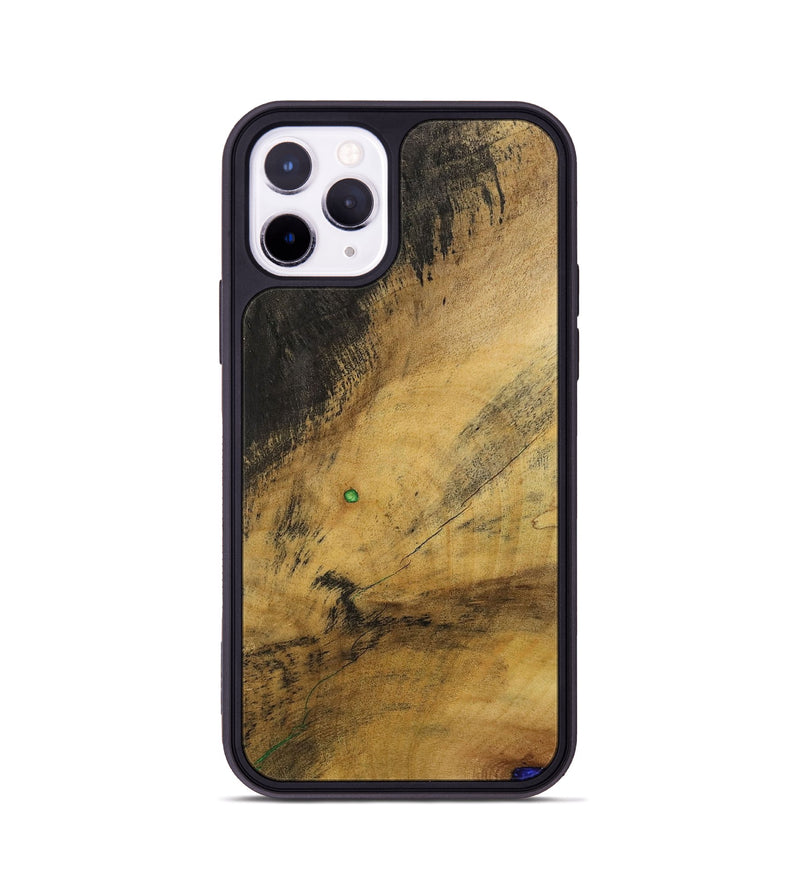 iPhone 11 Pro Wood+Resin Phone Case - Tricia (Wood Burl, 700508)