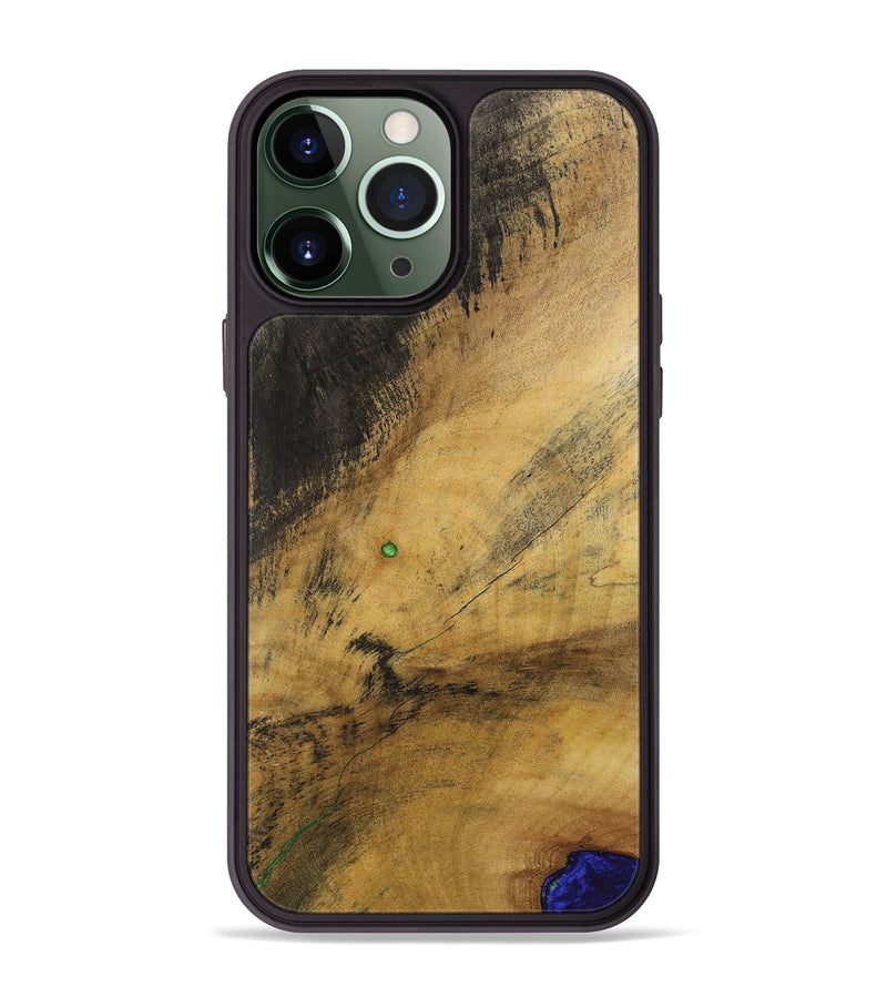 iPhone 13 Pro Max Wood+Resin Phone Case - Tricia (Wood Burl, 700508)