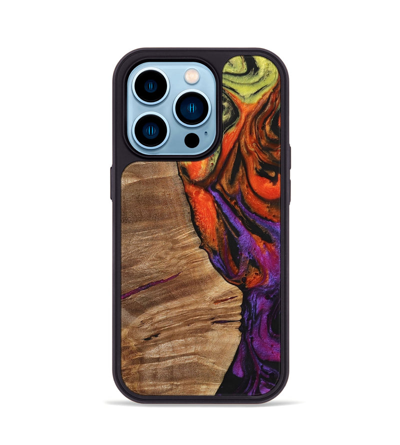 iPhone 14 Pro Wood+Resin Phone Case - Demi (Ombre, 700518)