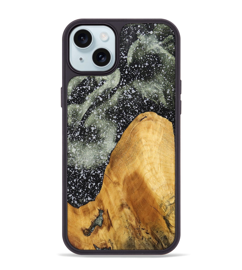 iPhone 15 Plus Wood+Resin Phone Case - Jazlyn (Cosmos, 700532)