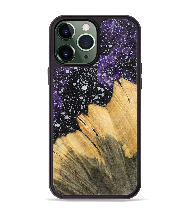 iPhone 13 Pro Max Wood+Resin Phone Case - Tatyana (Cosmos, 700540)