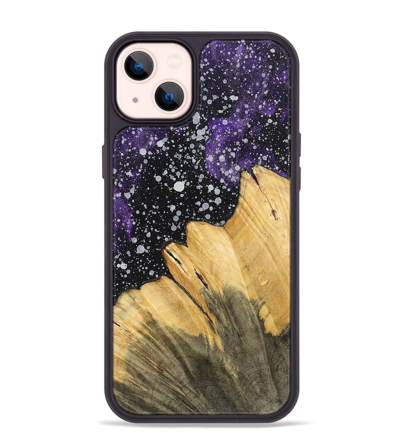 iPhone 14 Plus Wood+Resin Phone Case - Tatyana (Cosmos, 700540)