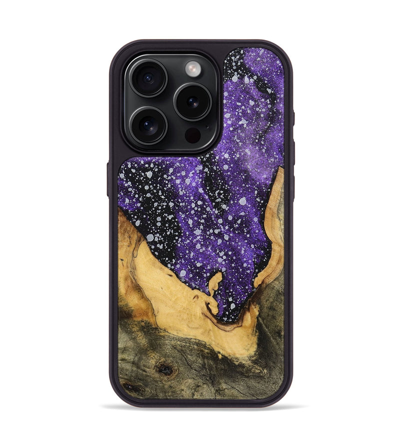 iPhone 15 Pro Wood+Resin Phone Case - Silas (Cosmos, 700545)