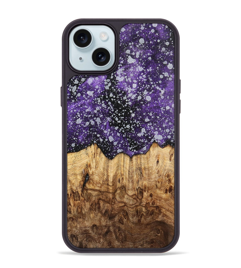iPhone 15 Plus Wood+Resin Phone Case - Ramona (Cosmos, 700548)