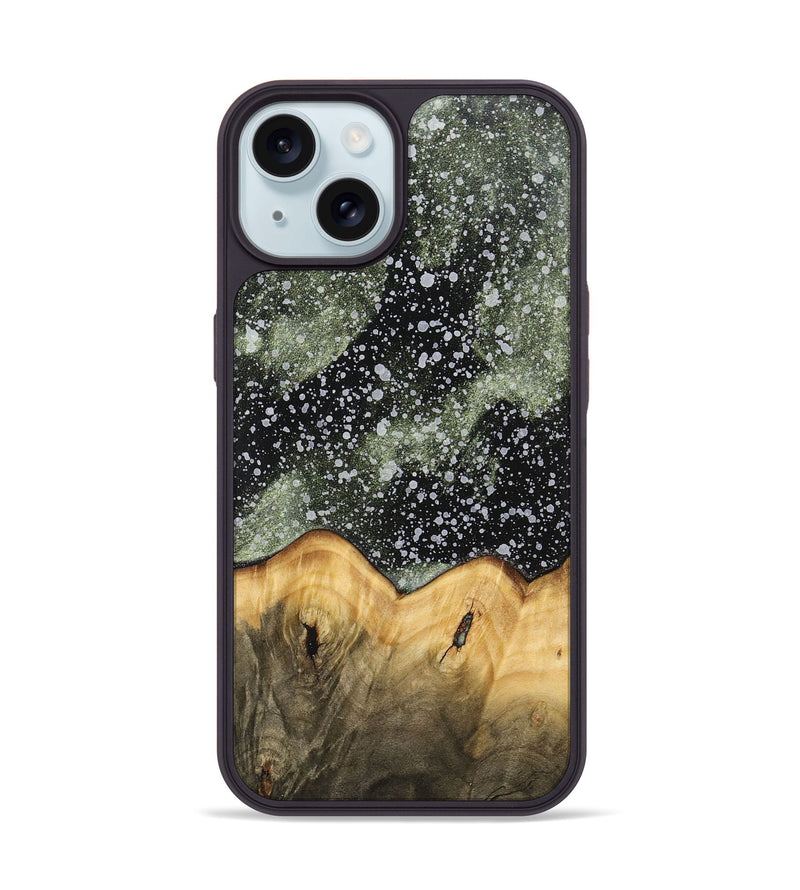 iPhone 15 Wood+Resin Phone Case - Giuliana (Cosmos, 700568)