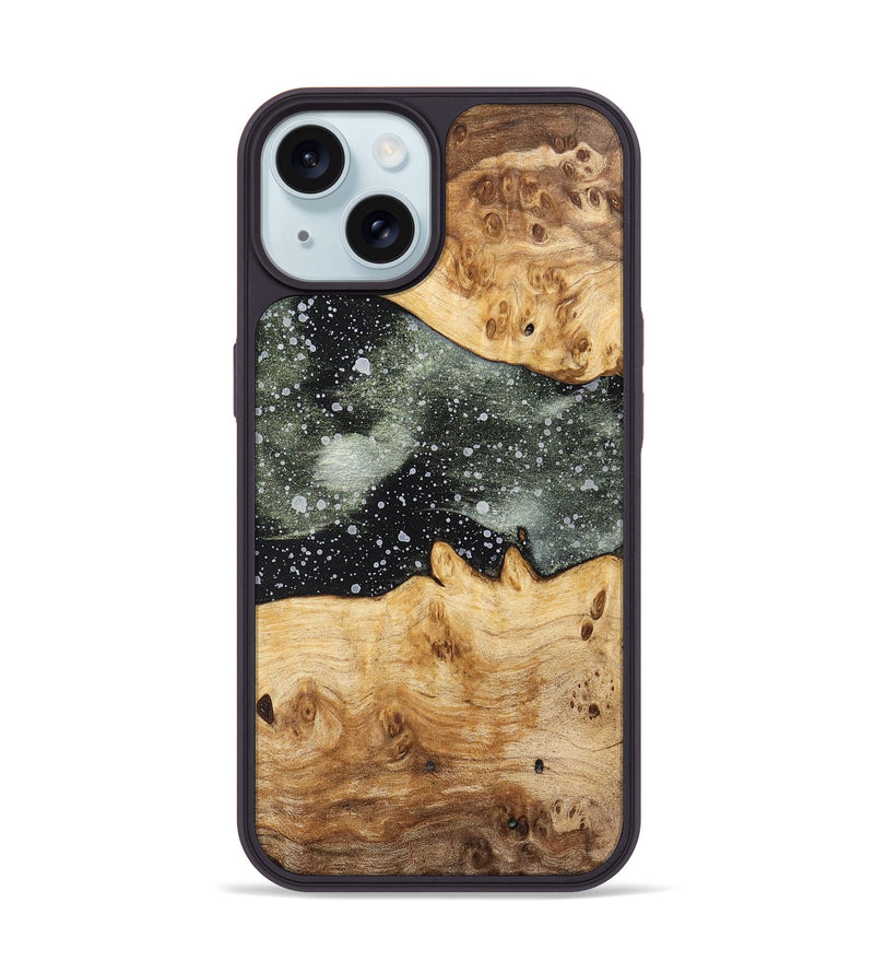 iPhone 15 Wood+Resin Phone Case - Beverly (Cosmos, 700570)