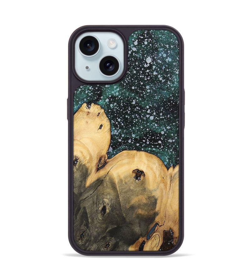 iPhone 15 Wood+Resin Phone Case - Joe (Cosmos, 700572)