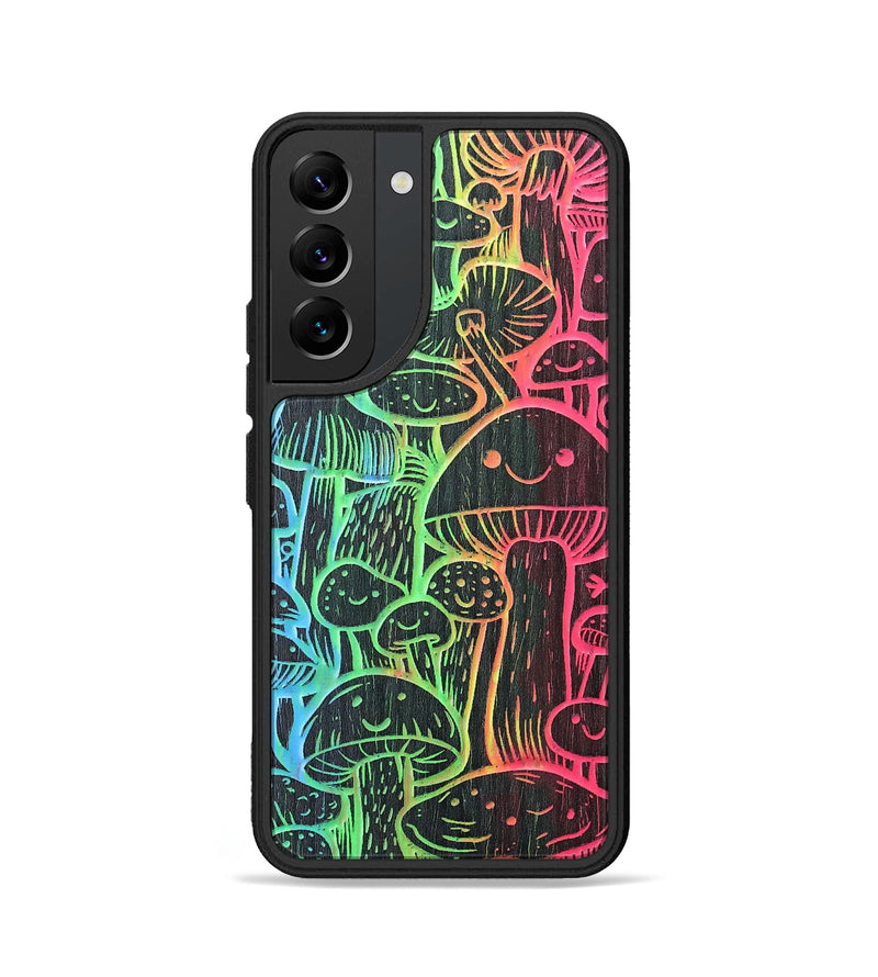 Galaxy S22 Wood+Resin Phone Case - Fun Guy (Pattern)