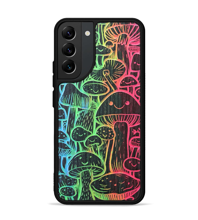 Galaxy S22 Plus Wood+Resin Phone Case - Fun Guy (Pattern)