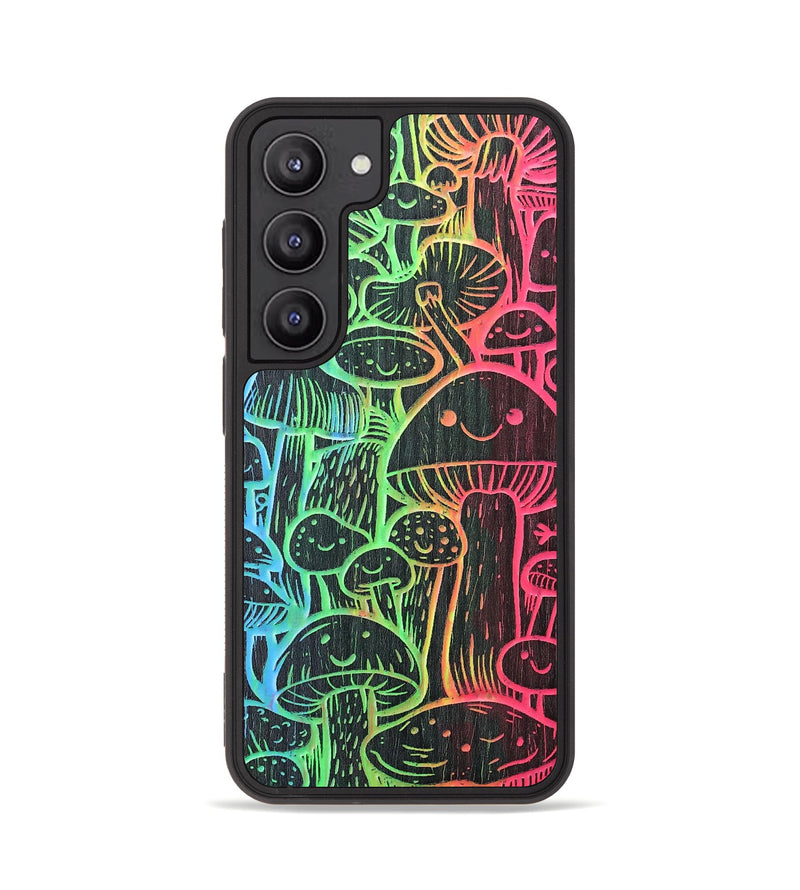 Galaxy S23 Wood+Resin Phone Case - Fun Guy (Pattern)