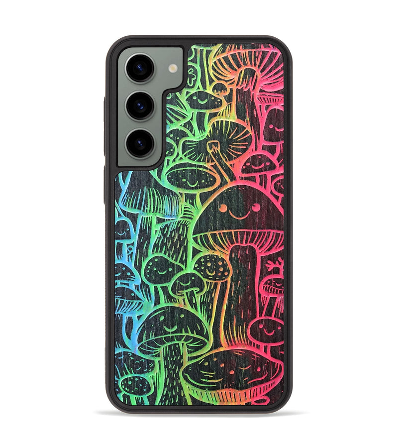 Galaxy S23 Plus Wood+Resin Phone Case - Fun Guy (Pattern)