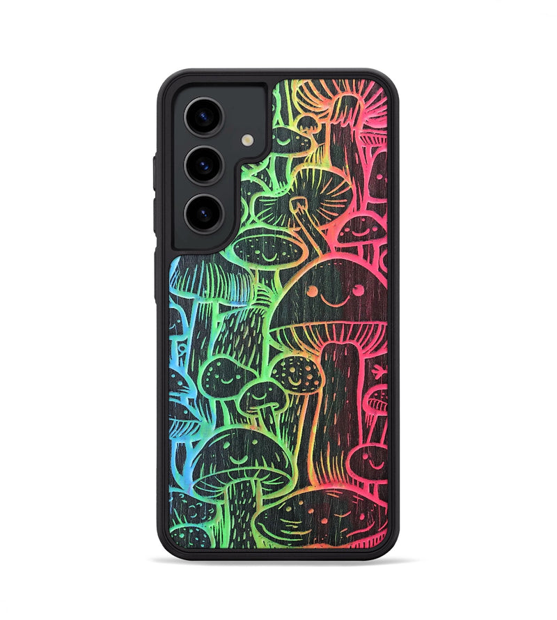 Galaxy S24 Wood+Resin Phone Case - Fun Guy (Pattern)