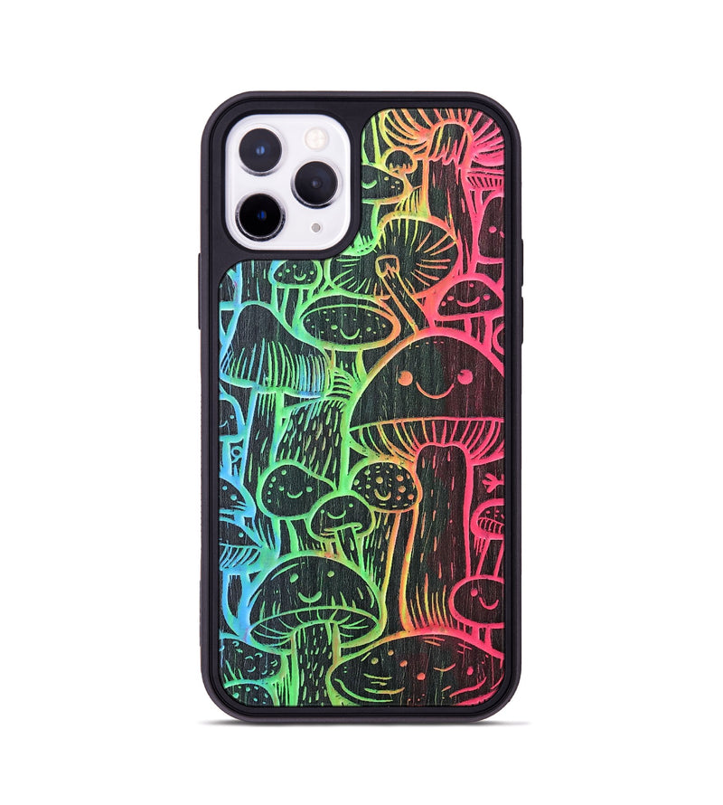 iPhone 11 Pro Wood+Resin Phone Case - Fun Guy (Pattern)