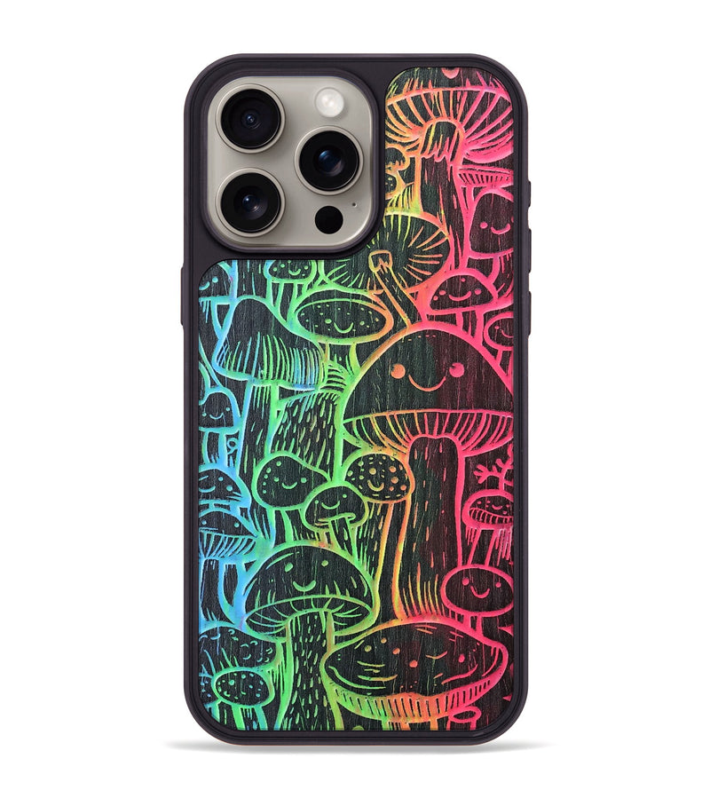 iPhone 15 Pro Max Wood+Resin Phone Case - Fun Guy (Pattern)