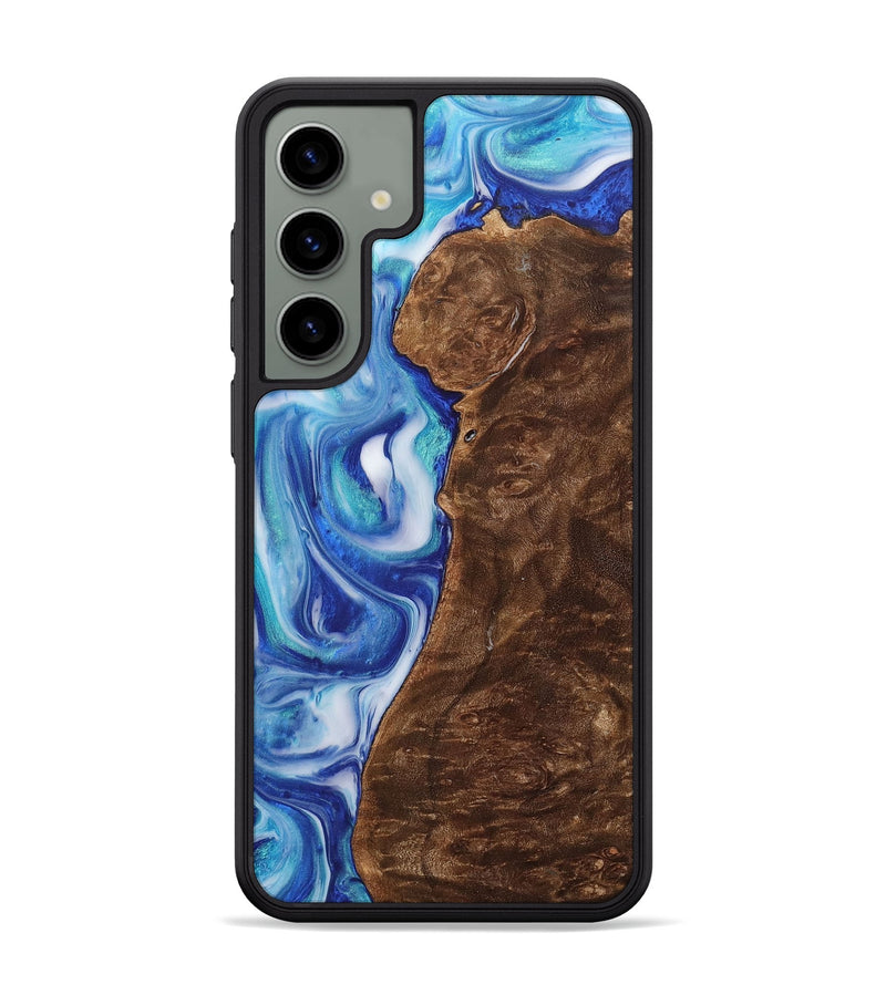 Galaxy S24 Plus Wood+Resin Phone Case - Reed (Blue, 700794)